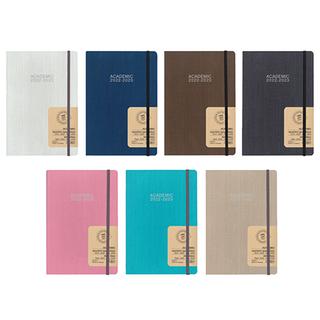 Ημερήσιο ημερολόγιο ACADEMIC (9/22 - 8/23) Fabric, εύκαμπτο (flexi), με εκτύπωση λογοτύπου