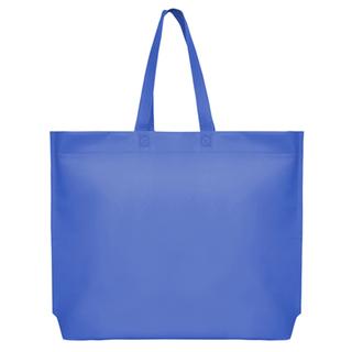 Τσάντα non woven μπλε σκούρο μεγάλη με 10εκ. πάτο